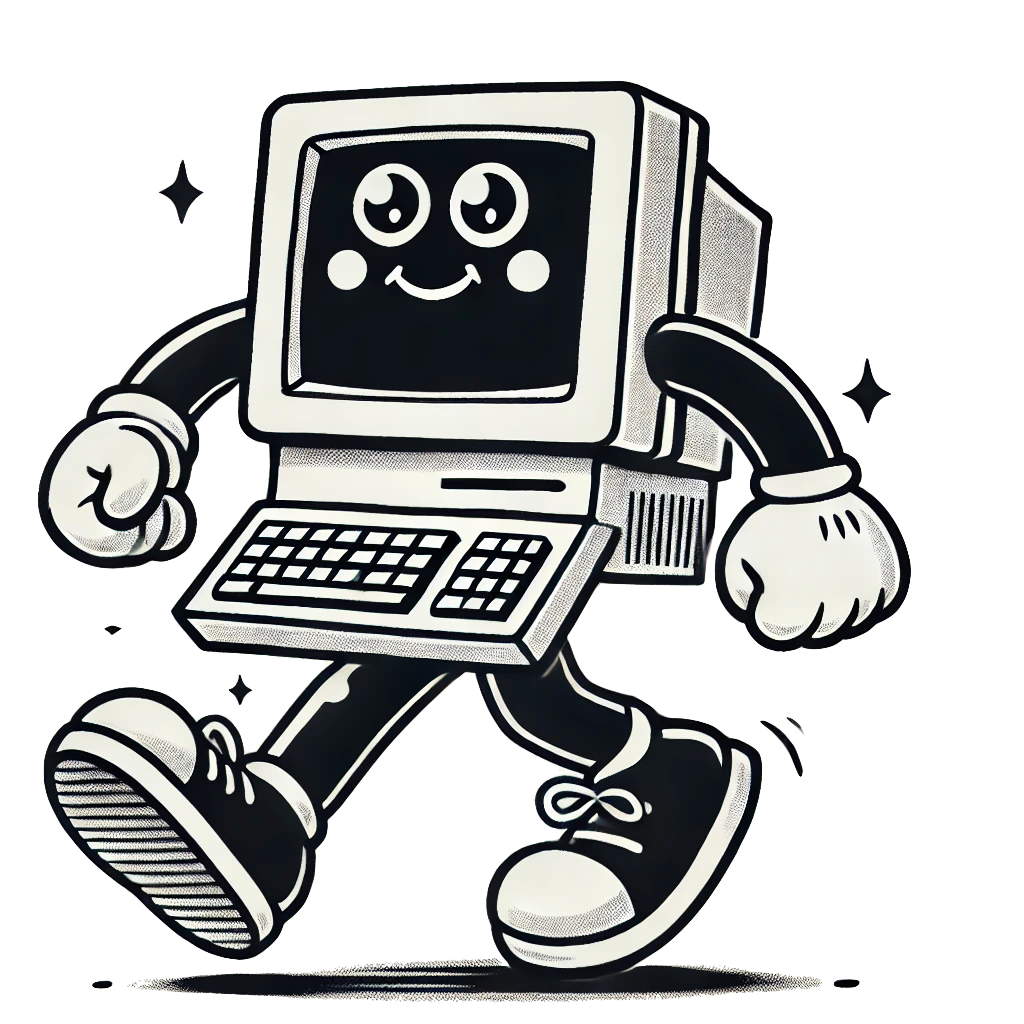 Ein lächelnder Computer